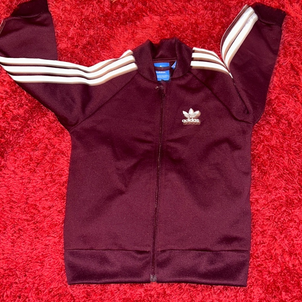 Maroon Addias jacket